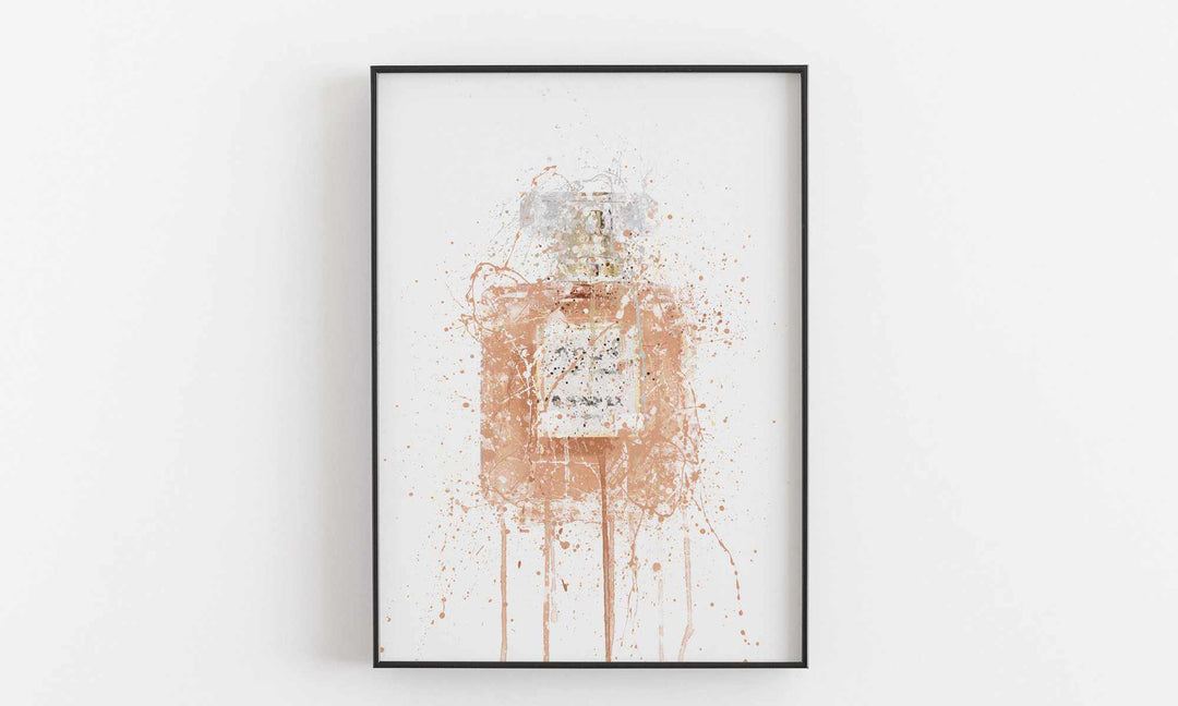 Fragrance Bottle Wall Art Print 'Blush'