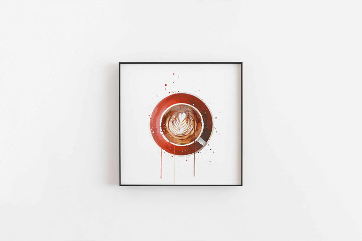 Coffee Wall Art Print 'Flat White'-We Love Prints