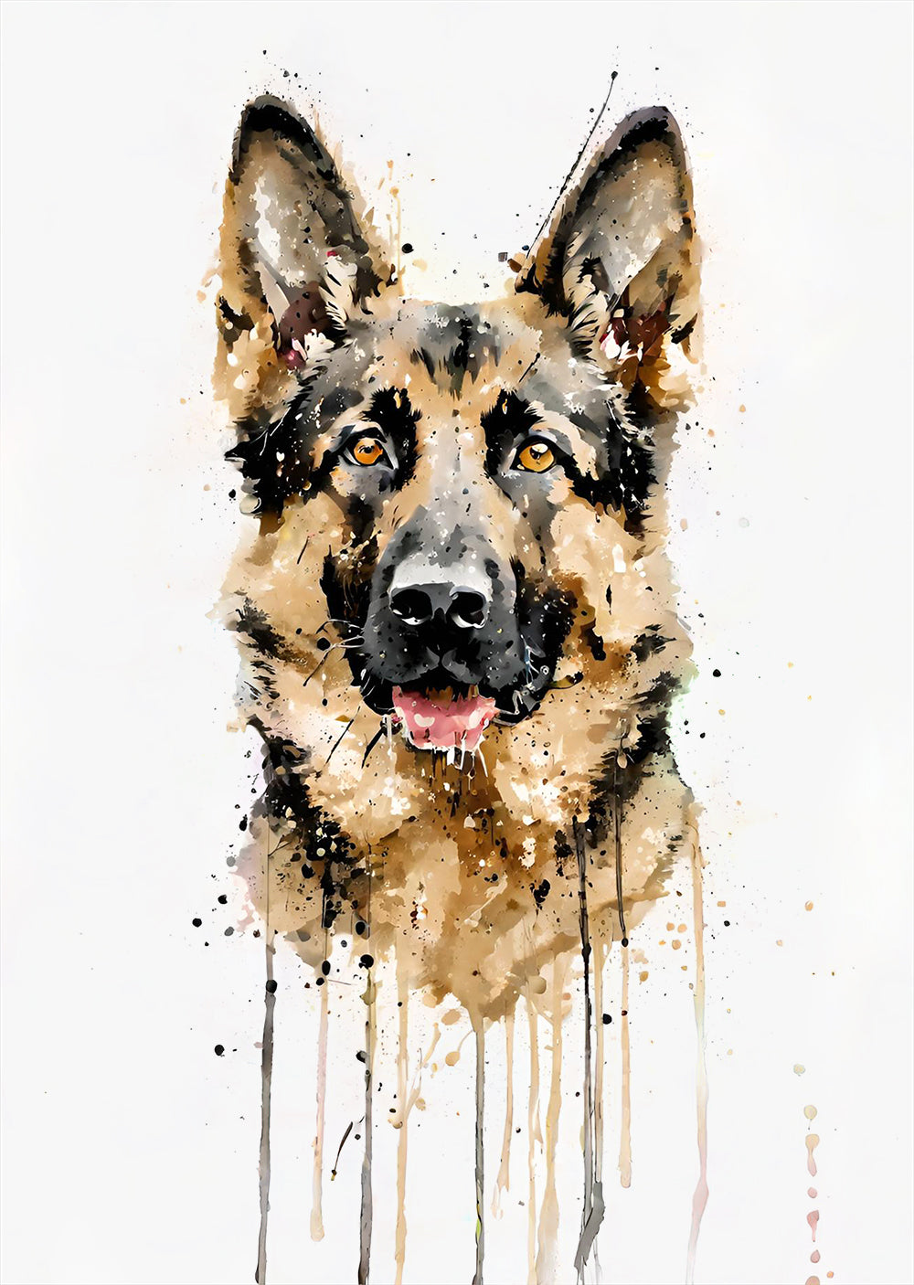 German Shepherd Dog Wall Art Print