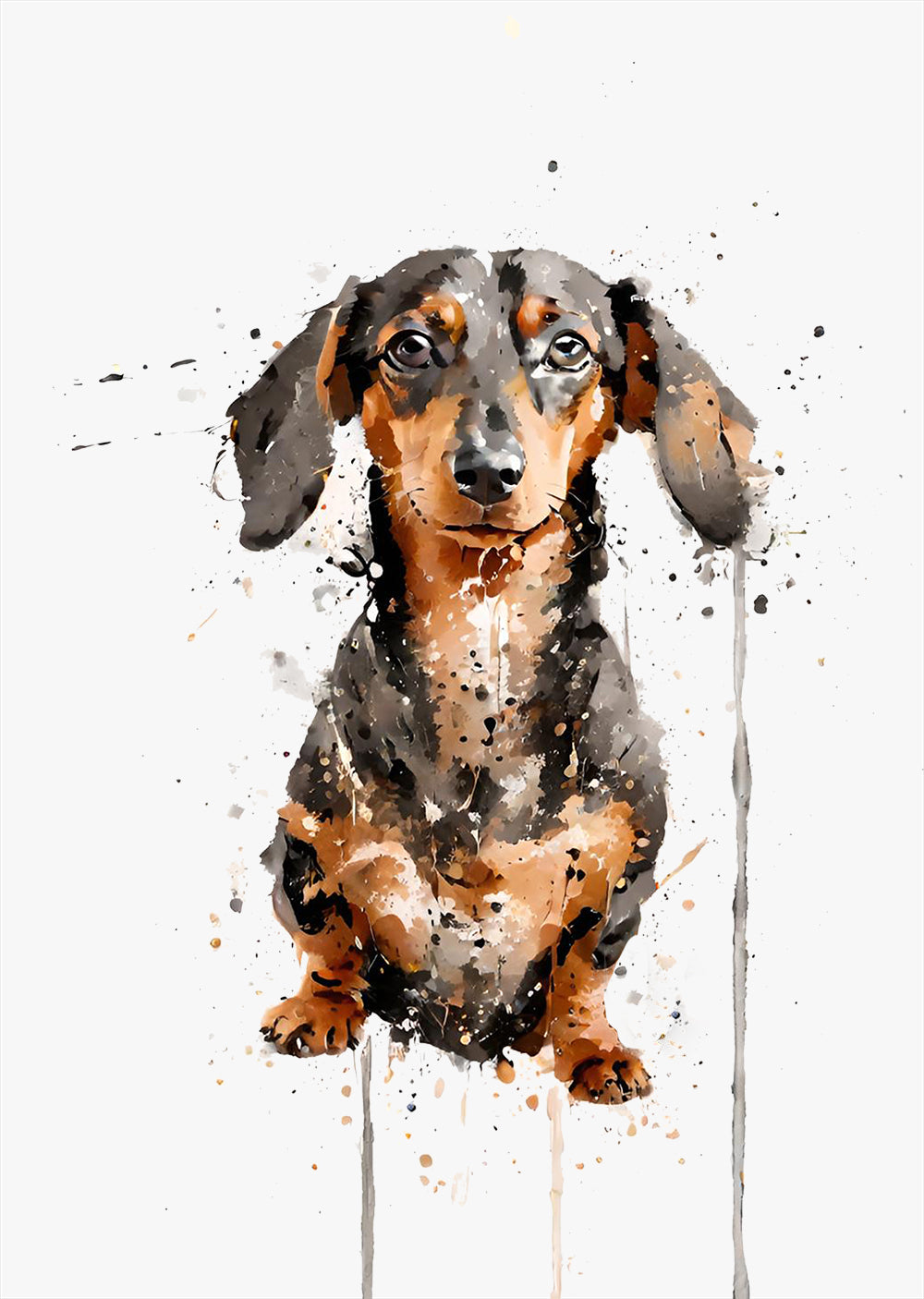 Dachshund Dog Wall Art Print
