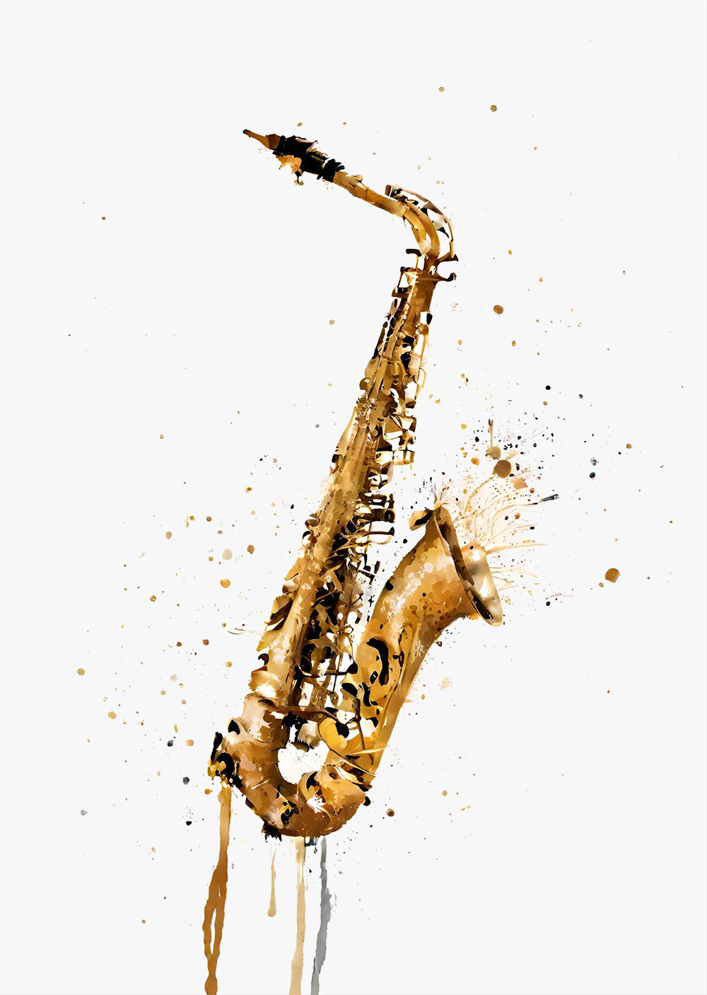 Saxophone Wall Art Print