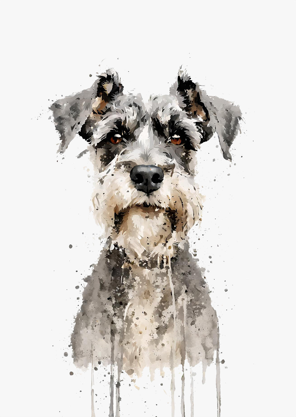 Schnauzer Dog Wall Art Print