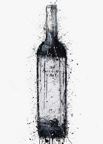 Wine Bottle Wall Art Print 'Cape'-We Love Prints