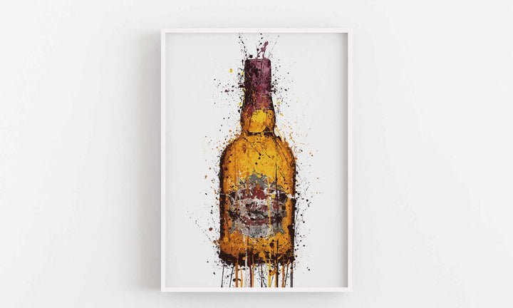 Whisky Bottle Wall Art Print 'Malt'-We Love Prints