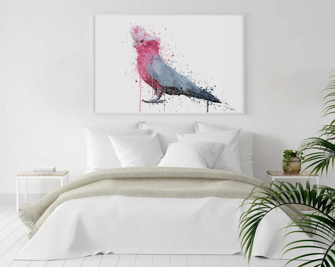 Cockatoo Wall Art Print ‘Rose’