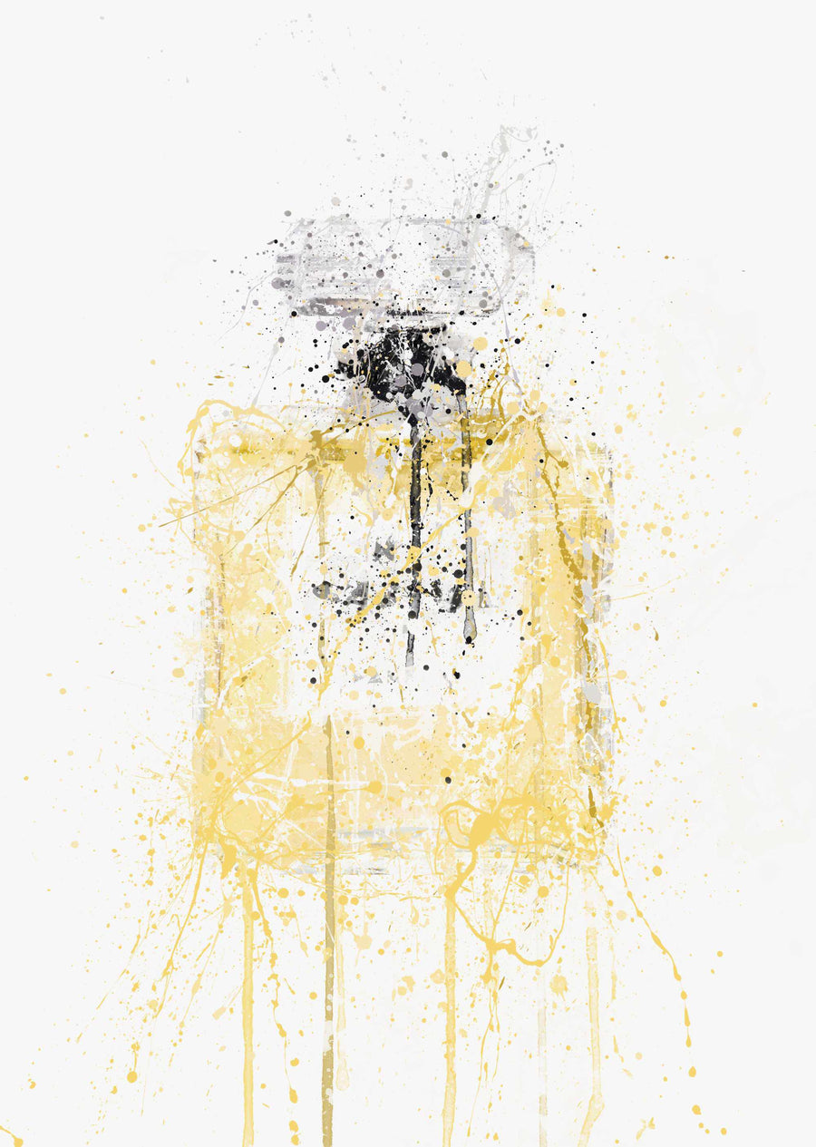 Fragrance Bottle Wall Art Print 'Liquid Gold'