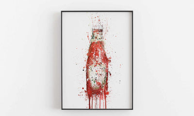 Tomato Ketchup Wall Art Print-We Love Prints