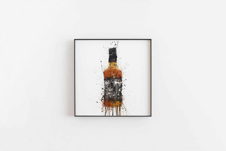 Whiskey Bottle Wall Art Print 'Umber'-We Love Prints
