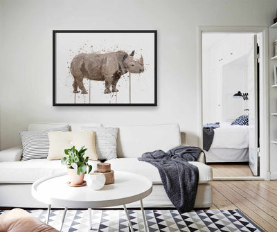 Rhino Wall Art Print