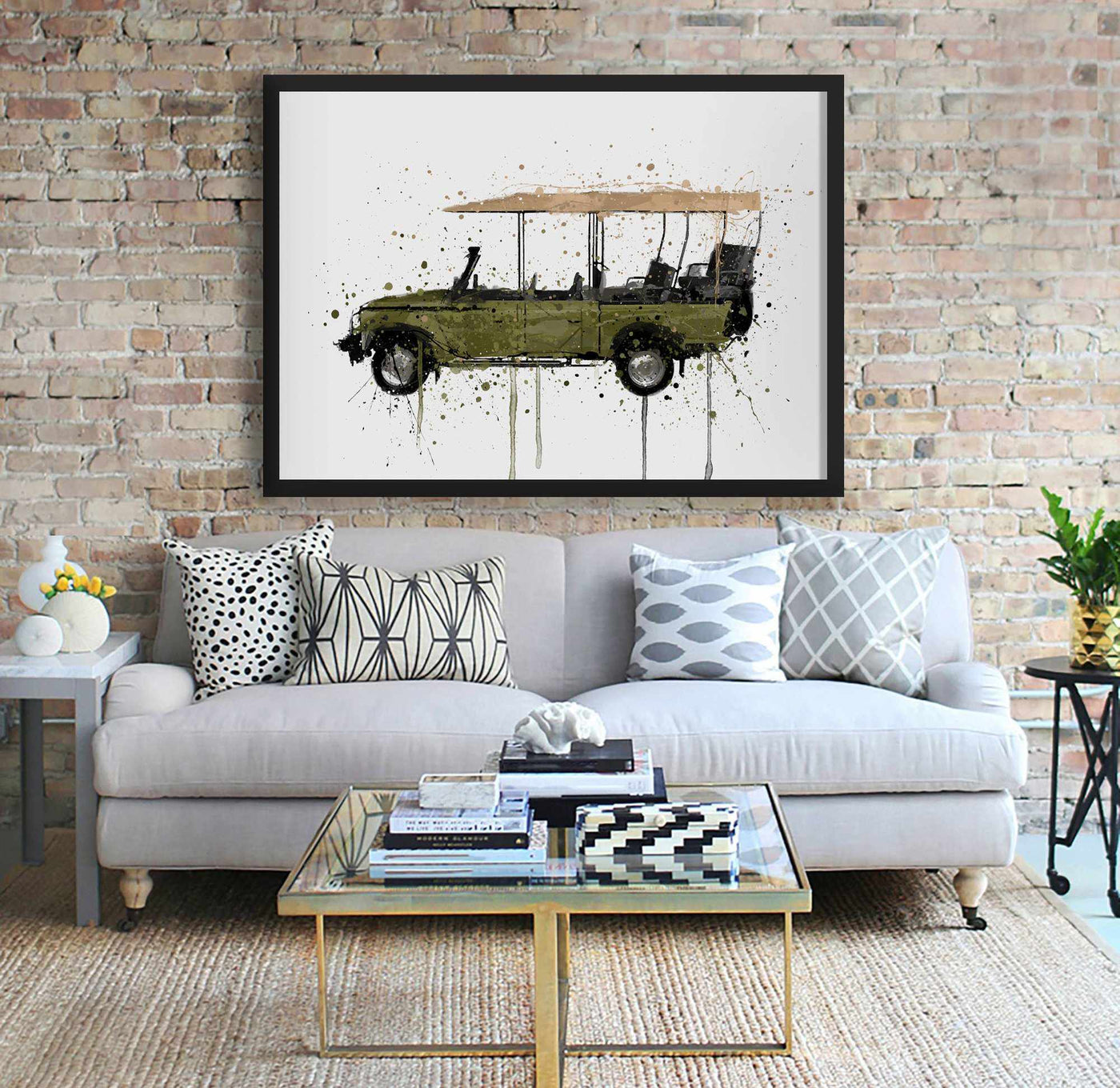 Safari 4x4 Vehicle Wall Art Print