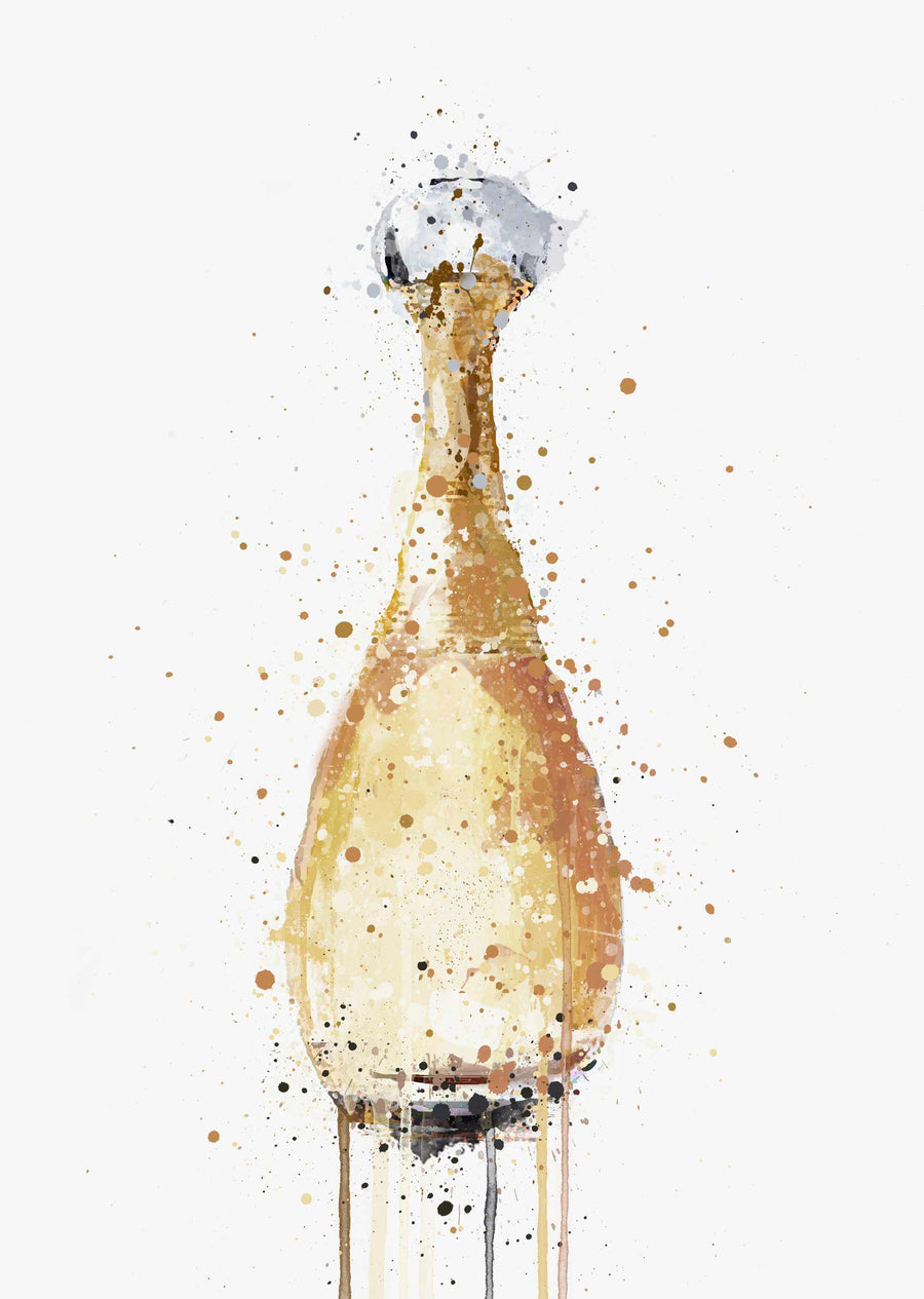 Wandbild Duftflasche 'Gold'