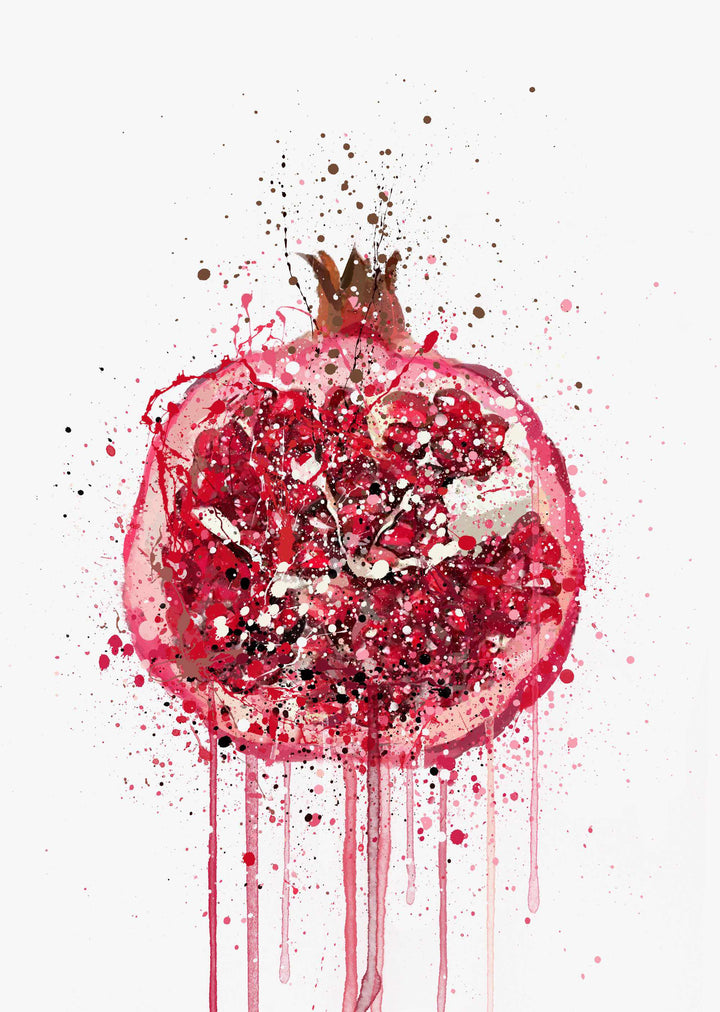 Granatapfel-Frucht-Wand-Kunstdruck