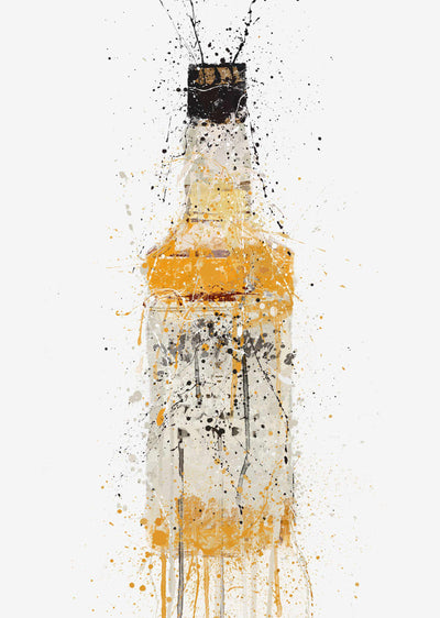 Whiskey Bottle Wall Art Print 'Amber'-We Love Prints