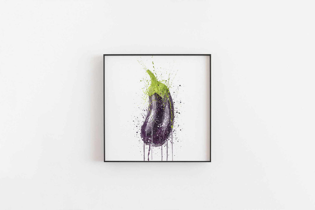 Eggplant Vegetable Wall Art Print-We Love Prints