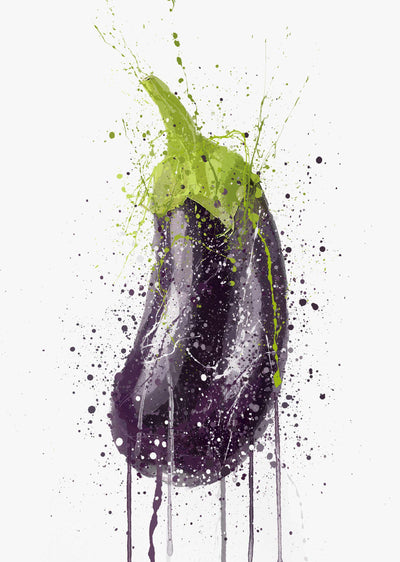 Eggplant Vegetable Wall Art Print-We Love Prints
