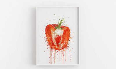 Red Pepper Vegetable Wall Art Print-We Love Prints