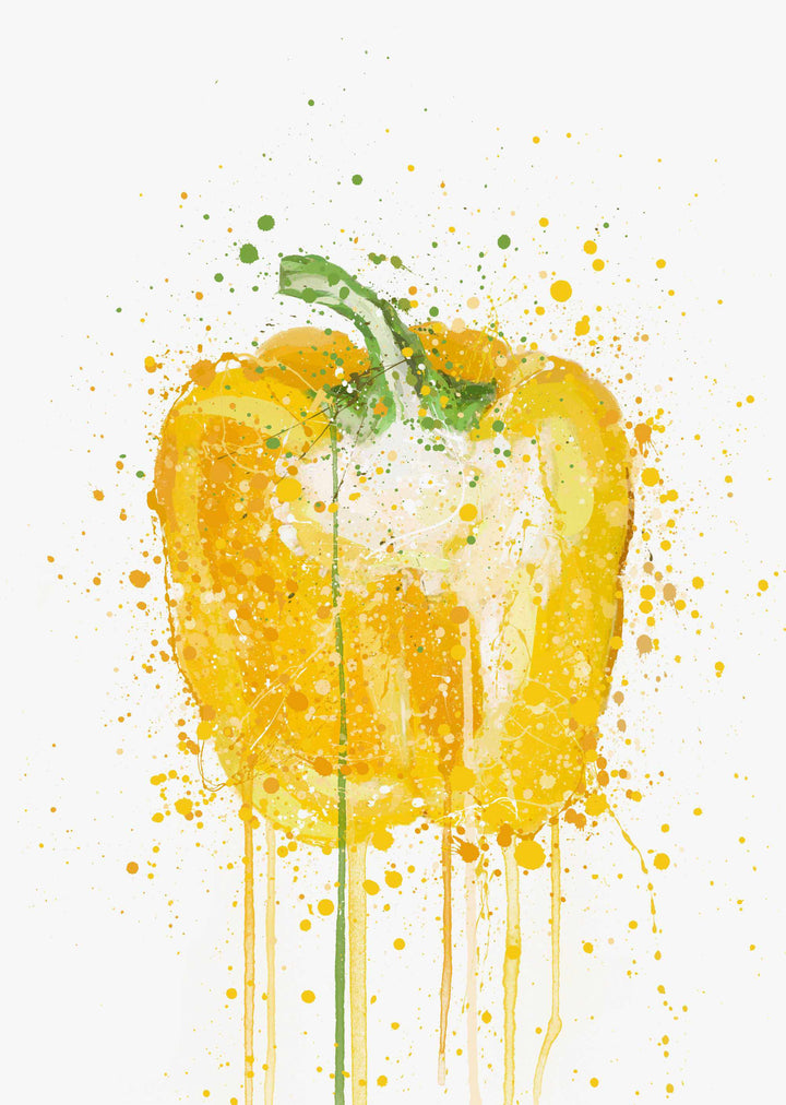 Yellow Pepper Vegetable Wall Art Print-We Love Prints