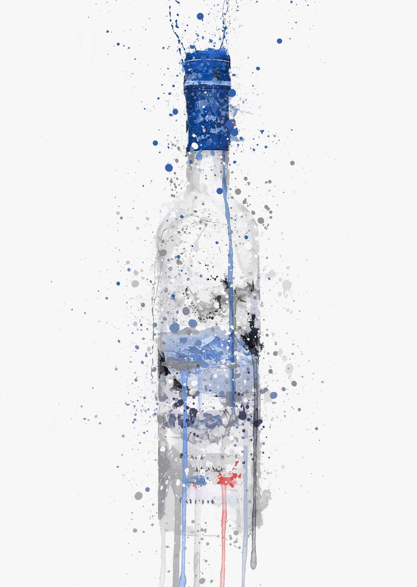 Vodka Bottle Wall Art Print 'Frost'-We Love Prints