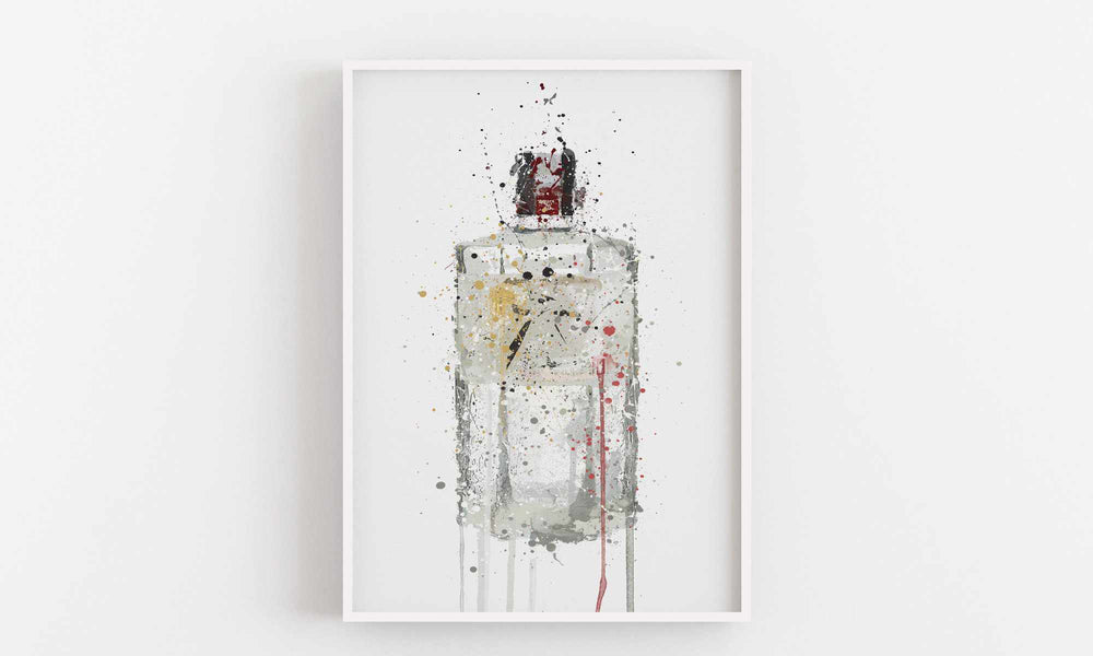 Gin Bottle Wall Art Print 'Hexagon'-We Love Prints