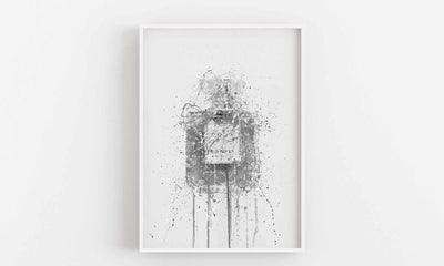 Fragrance Bottle Wall Art Print 'Blush' (Grey Edition)-We Love Prints