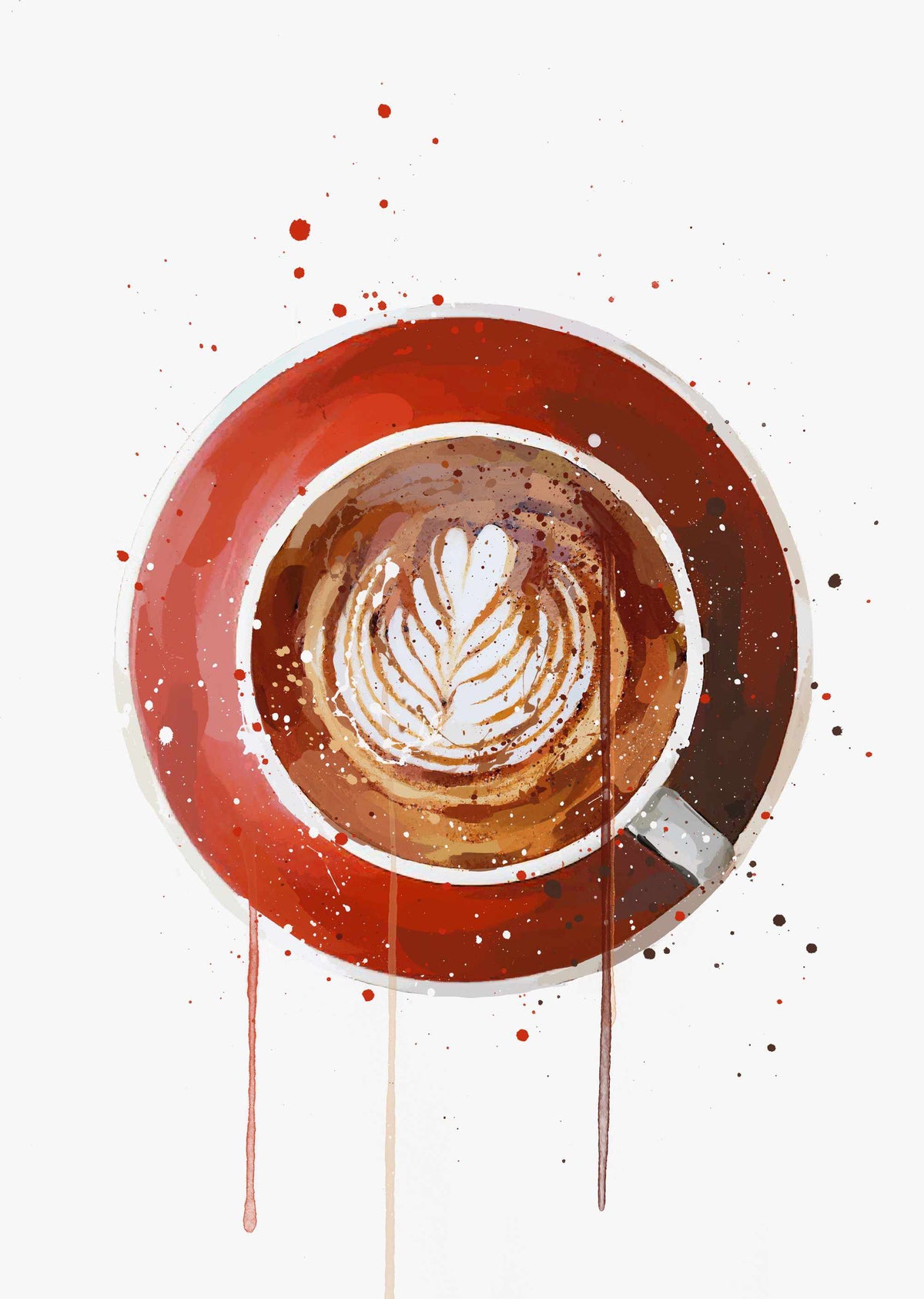 Kaffee Wandbild 'Flat White'