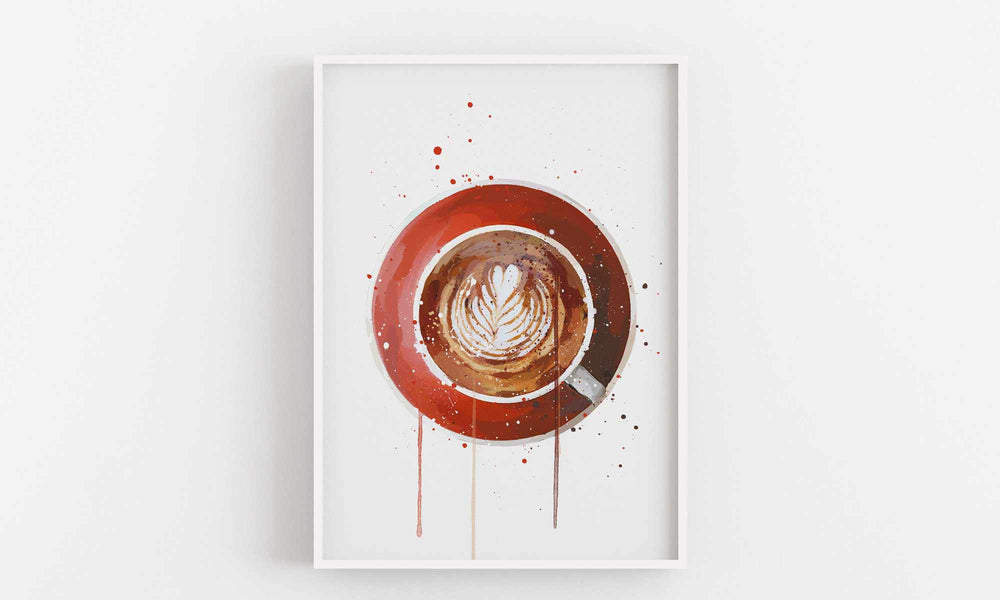 Coffee Wall Art Print 'Flat White'-We Love Prints
