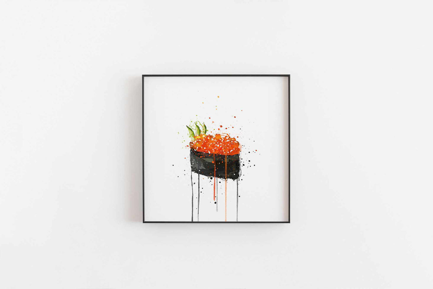 Sushi Wall Art Print 'Red Caviar Gunkan'-We Love Prints