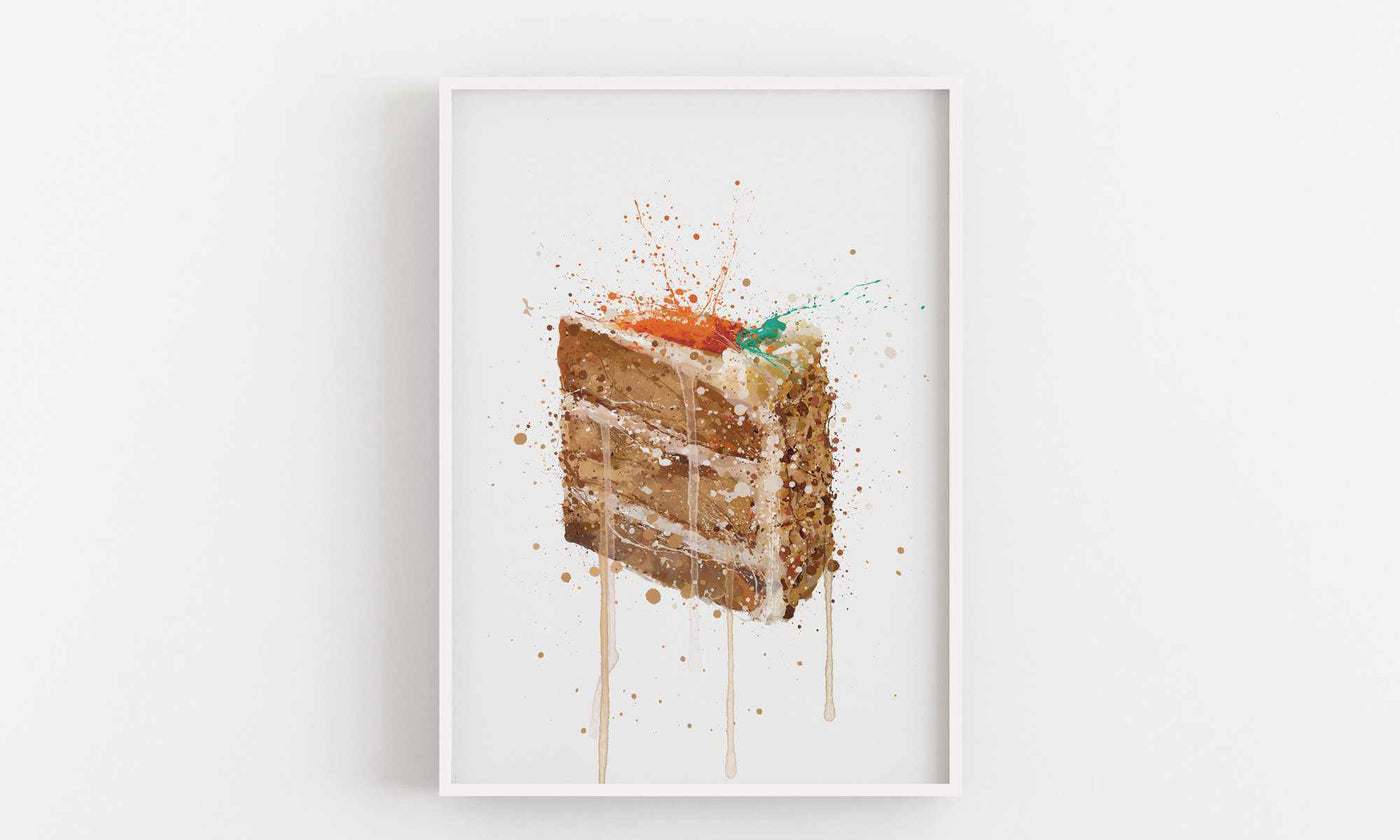 Cake Wall Art Print 'Carrot Cake'-We Love Prints