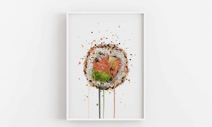 Sushi Wall Art Print 'Salmon Uramaki'-We Love Prints