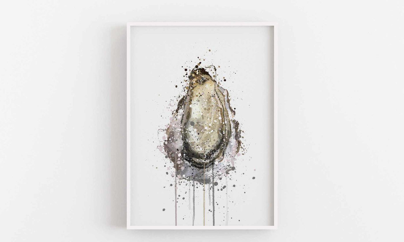 Seafood Wall Art Print 'Oyster'-We Love Prints