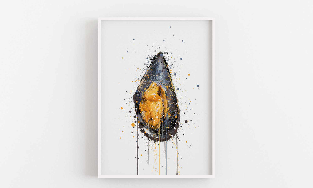 Seafood Wall Art Print 'Mussel'-We Love Prints