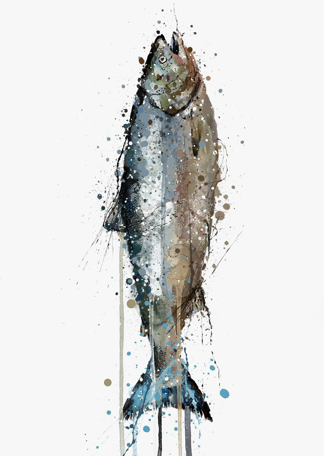 Seafood Wall Art Print 'Salmon'-We Love Prints