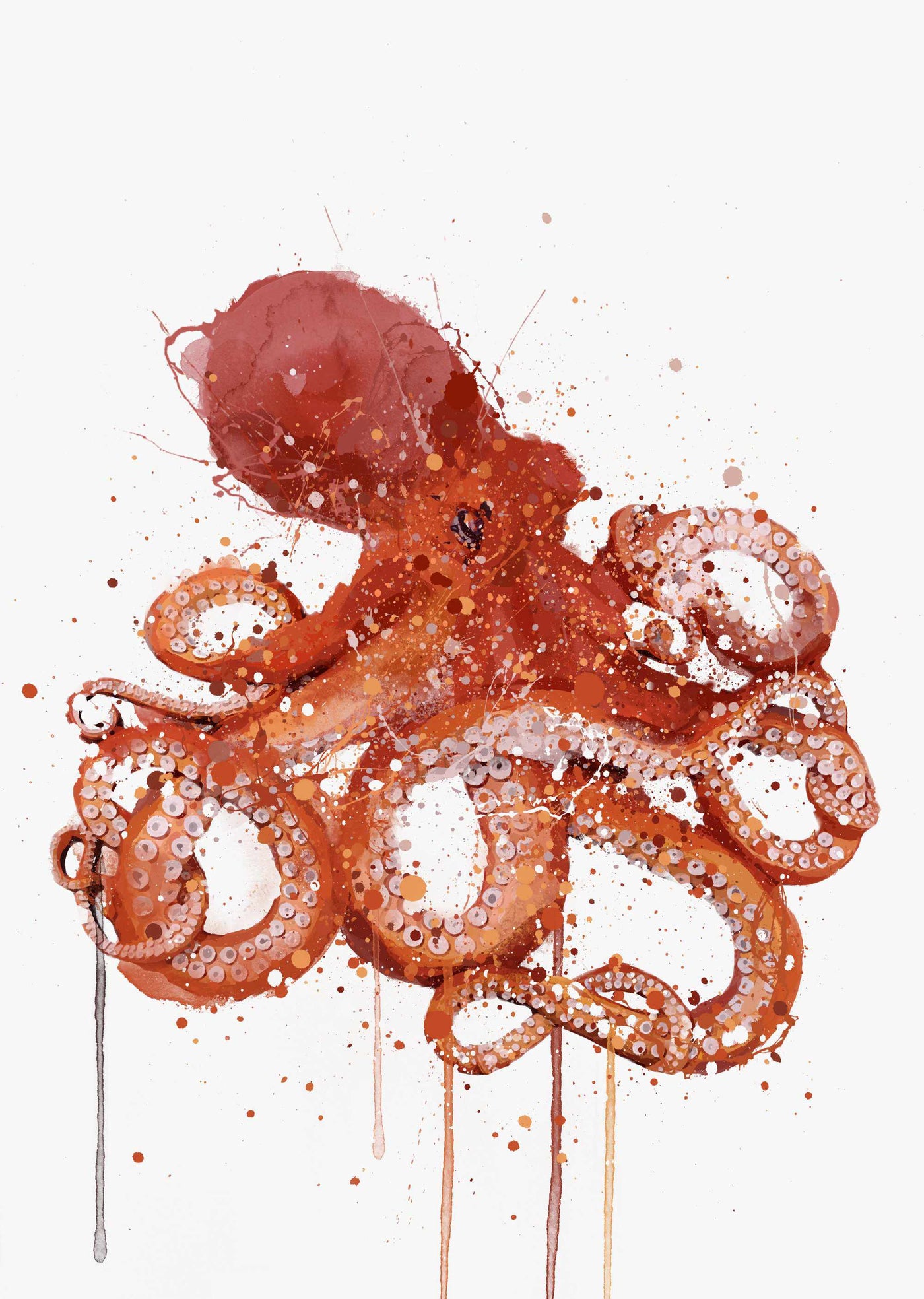 Sea Creature Wall Art Print 'Octopus'-We Love Prints