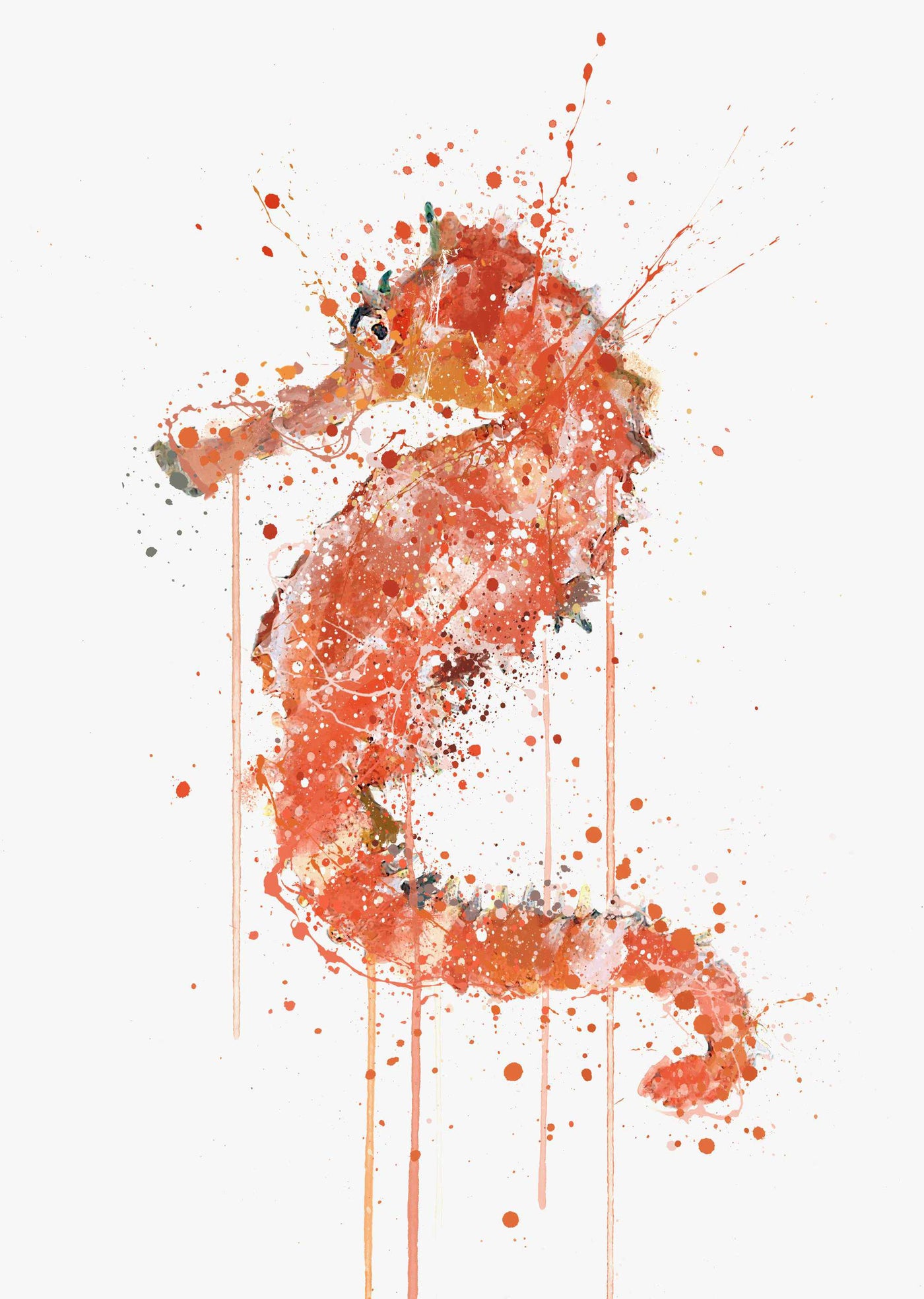 Sea Creature Wall Art Print 'Seahorse'-We Love Prints