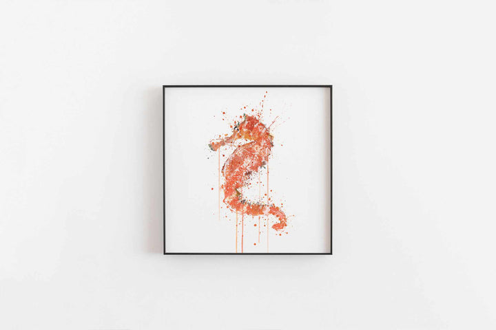 Sea Creature Wall Art Print 'Seahorse'-We Love Prints