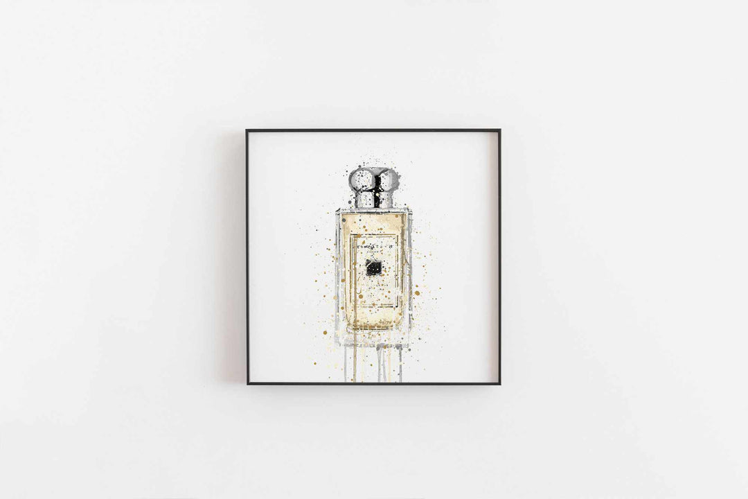 Fragrance Bottle Wall Art Print 'Pale Gold'-We Love Prints