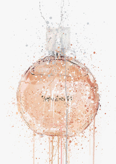 Fragrance Bottle Wall Art Print 'Peachy'-We Love Prints
