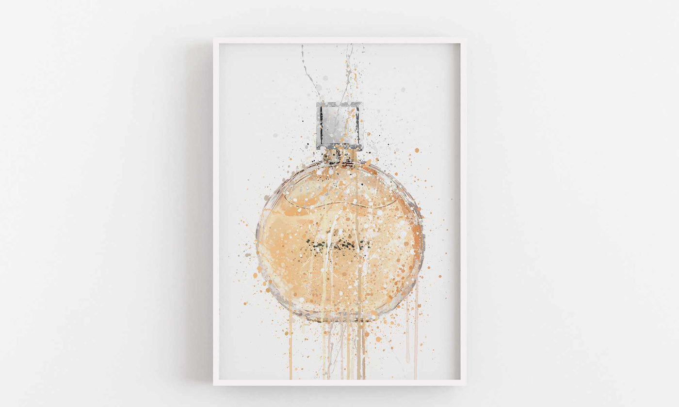 Fragrance Bottle Wall Art Print 'Nectarine'-We Love Prints