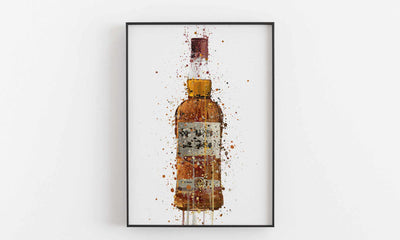 Liquor Bottle Wall Art Print 'Caramel'-We Love Prints