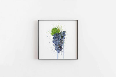 Purple Grape Fruit Wall Art Print-We Love Prints