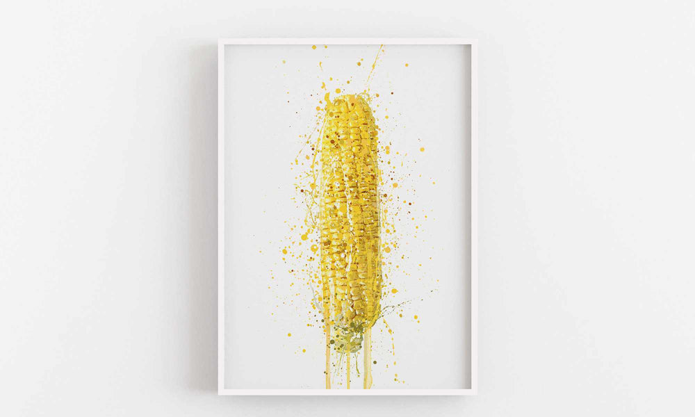 Corn On The Cob Vegetable Wall Art Print-We Love Prints