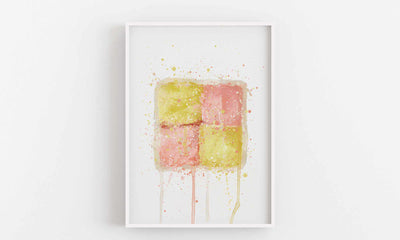 Cake Wall Art Print 'Battenberg'-We Love Prints