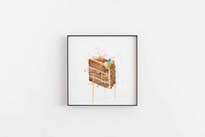 Cake Wall Art Print 'Carrot Cake'-We Love Prints