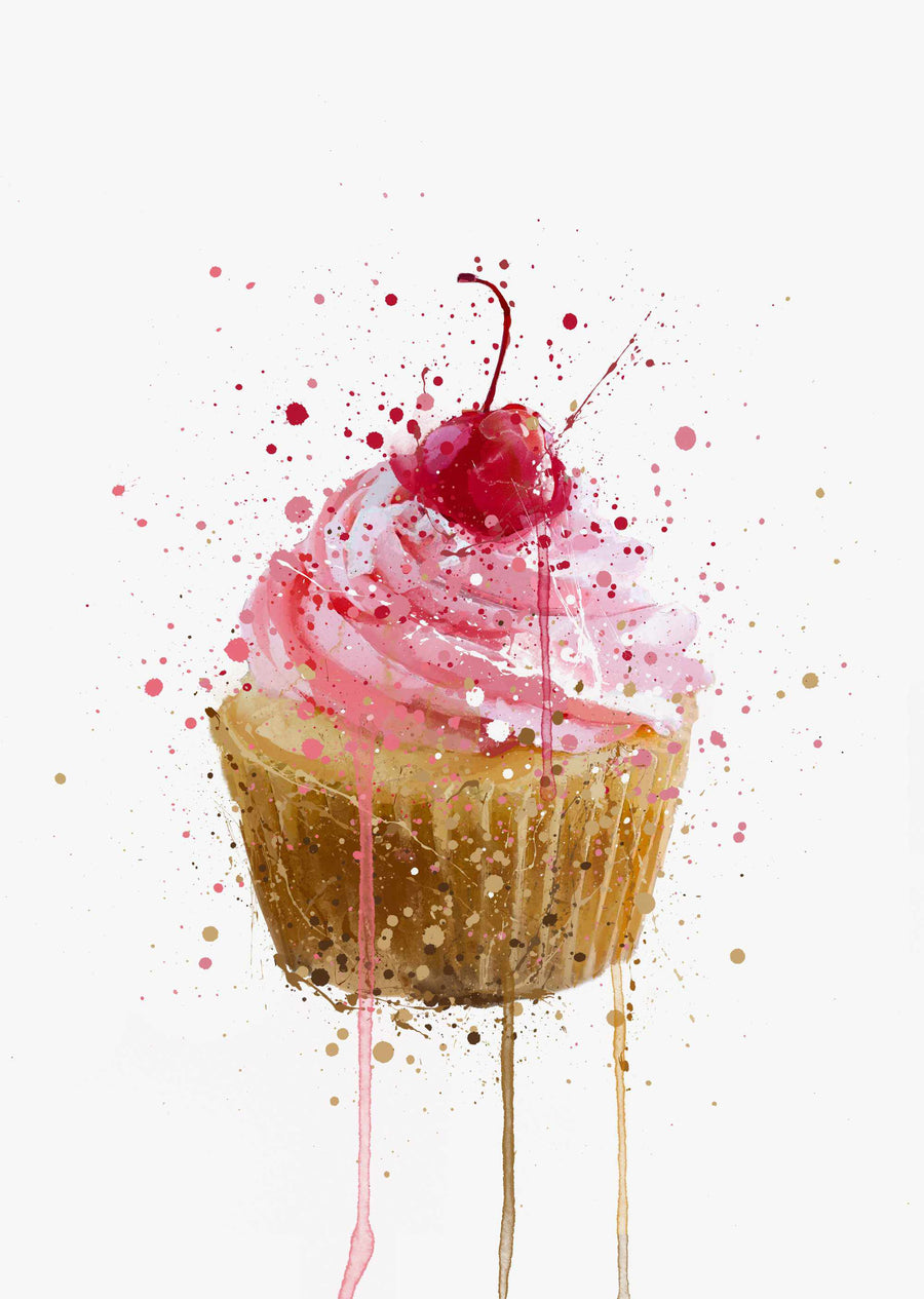 Kuchen Wandbild 'Cupcake'