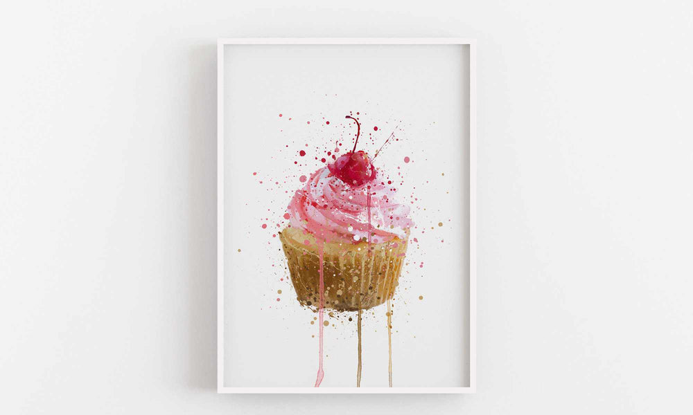 Cake Wall Art Print 'Cupcake'-We Love Prints
