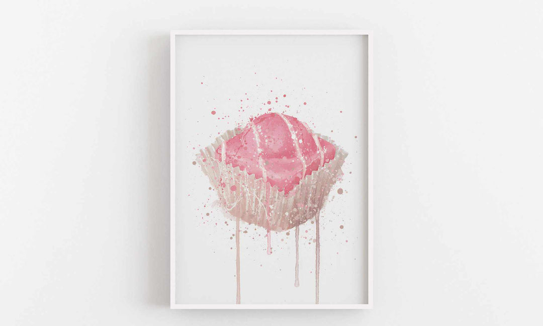 Cake Wall Art Print 'French Fancie Strawberry'-We Love Prints