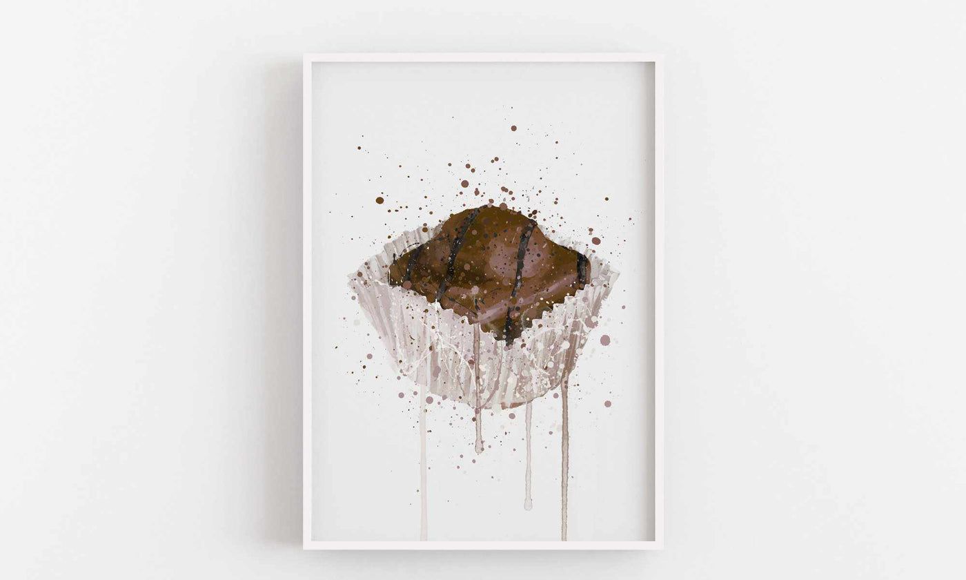 Cake Wall Art Print 'French Fancie Chocolate'-We Love Prints