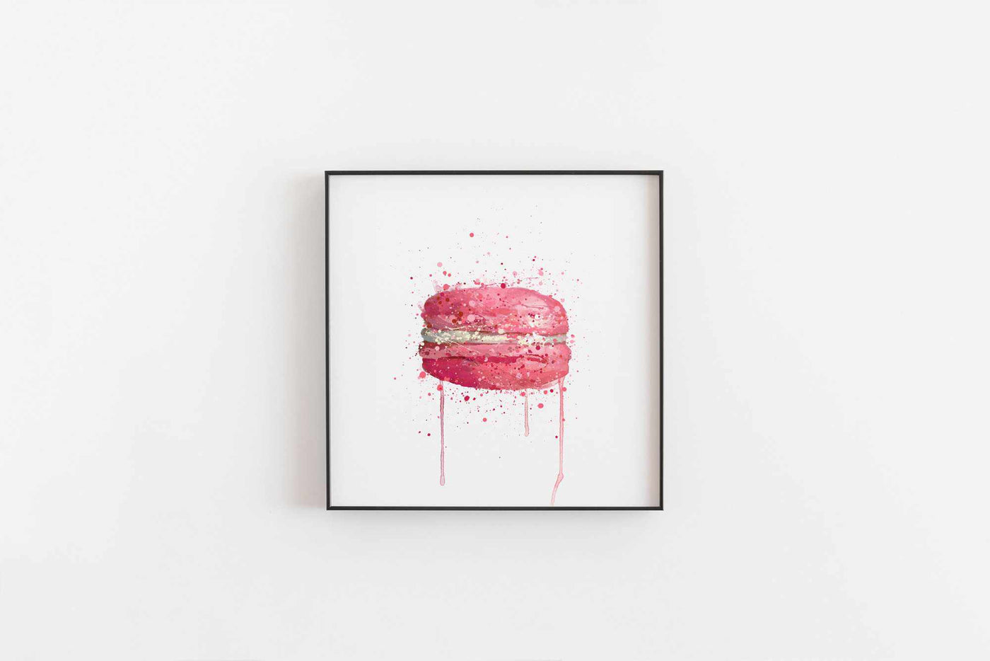 Patisserie Wall Art Print 'Pink Macaron'-We Love Prints