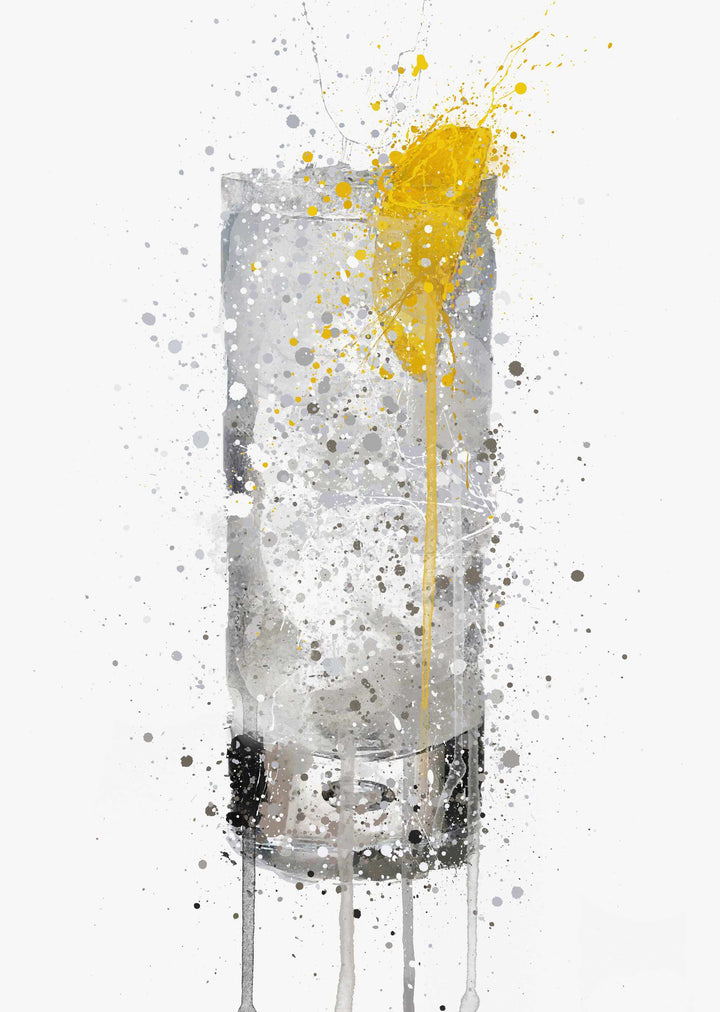 Wodka Glas Wand Kunstdruck