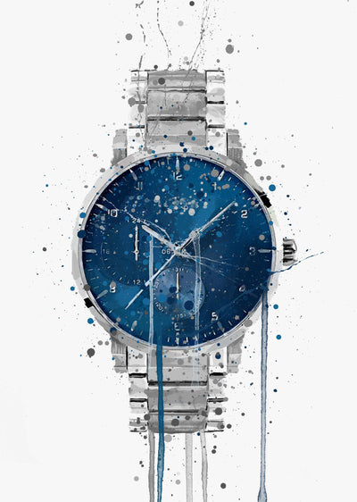 Wrist Watch Wall Art Print 'Nebula'
